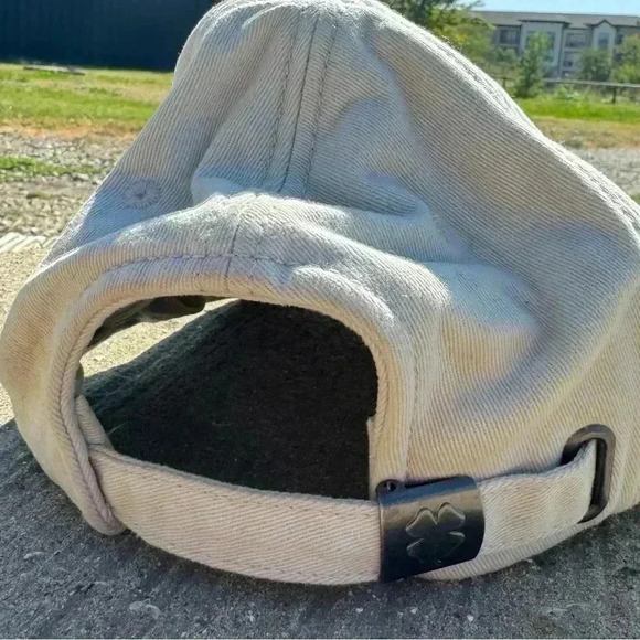 Vintage inspired cream and black embroidered Lucky Brand REBELS baseball hat - Picture 3 of 6